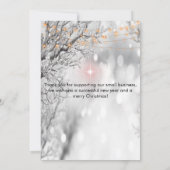 Elegant festive-kerstuitnodiging kaart (Achterkant)