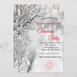 Elegant festive-kerstuitnodiging kaart