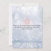 Elegant festive-kerstuitnodiging kaart (Achterkant)