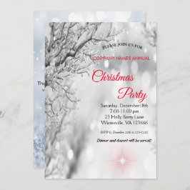 Elegant festive-kerstuitnodiging kaart