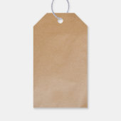 Elegant Festive Kraft Paper White Deer Cadeaulabel (Achterkant)
