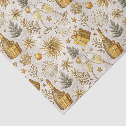 Elegant Festive New Year Lux Aesthetics Tissuepapier (Detail)