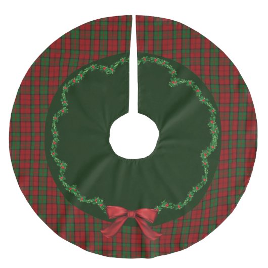 Elegant Festive Scottish Dunbar Play Tree Skirt Kerstboom Rok (Voorkant)
