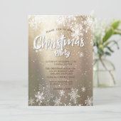 Elegant Festive Snowflakes Kerstmis Company Kaart (Staand voorkant)