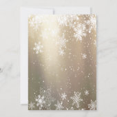 Elegant Festive Snowflakes Kerstmis Company Kaart (Achterkant)