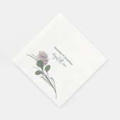 Elegant Field Flower Monogram Wedding Napkins Servet (Hoek)