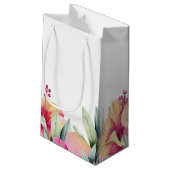 Elegant Field Flowers Wedding Favor Gift Bag Klein Cadeauzakje (Achterkant Gekanteld)