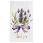 Elegant Field Flowers Wedding Favor Gift Bag Klein Cadeauzakje (Achterkant)