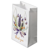 Elegant Field Flowers Wedding Favor Gift Bag Klein Cadeauzakje (Achterkant Gekanteld)