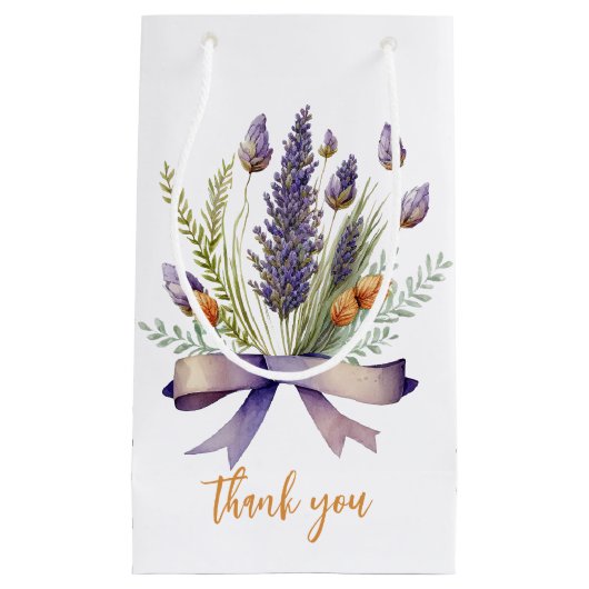 Elegant Field Flowers Wedding Favor Gift Bag Klein Cadeauzakje (Voorkant)