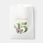 Elegant Fiesta Quinceanera Nummer 15 ID1029 Bedankzakje (Voorkant)