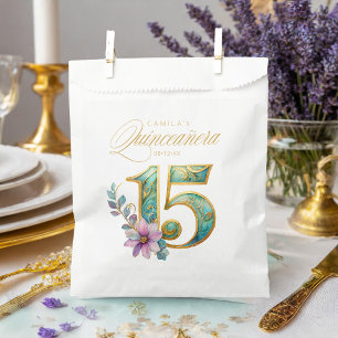 Elegant Fiesta Quinceanera Nummer 15 ID1029 Bedankzakje