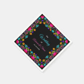 Elegant fiesta trouwpapier servet (Hoek)