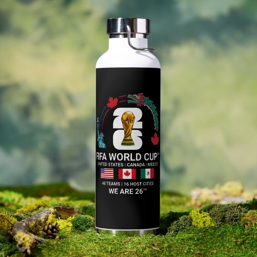 Elegant FIFA World Cup 2026 Basic  Waterfles (Buiten (Gedraaid)  )