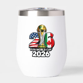 Elegant FIFA World Cup 2026 Stemless Wine Tumbler