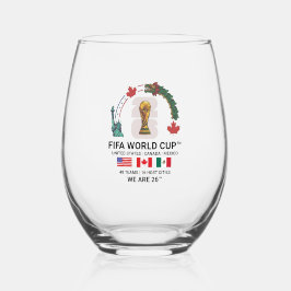 Elegant FIFA World Cup 2026  Wijnglas Zonder Voet