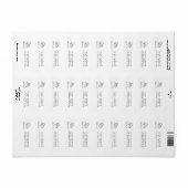 Elegant Fifty and Fabulous 50th Birthday Party Etiket (Full Sheet)