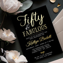 Elegant Fifty en Fabulous! 50ste Verjaardagsfeest