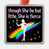 ELEGANT FIGUUR-SKAARDONTWERP METALEN ORNAMENT (Voorkant)