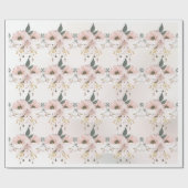 Elegant Fijne Bloemige Inpakpapier Vellen (Vlak)