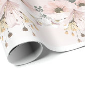 Elegant Fijne Bloemige Inpakpapier Vellen (Rol Hoek)