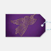 Elegant filigree angel cadeaulabel (Voorkant (Horizontaal))