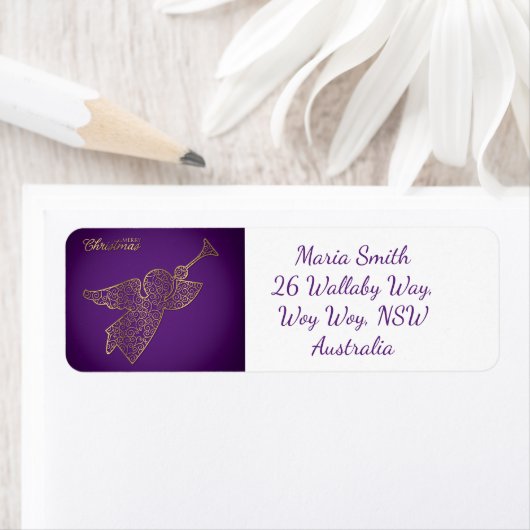 Elegant filigree angel etiket (Insitu)