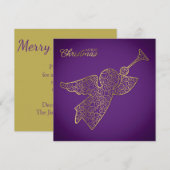 Elegant filigree angel kaart (Voorkant / Achterkant)