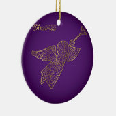 Elegant filigree angel keramisch ornament (Rechts)