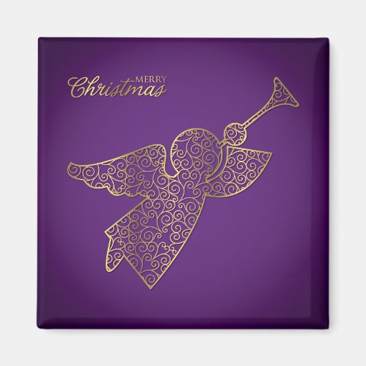 Elegant filigree angel magneet (Voorkant)
