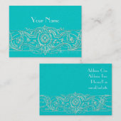 Elegant Filigree Custom Visitekaartjes (Voorkant / Achterkant)