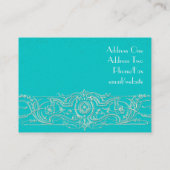 Elegant Filigree Custom Visitekaartjes (Achterkant)