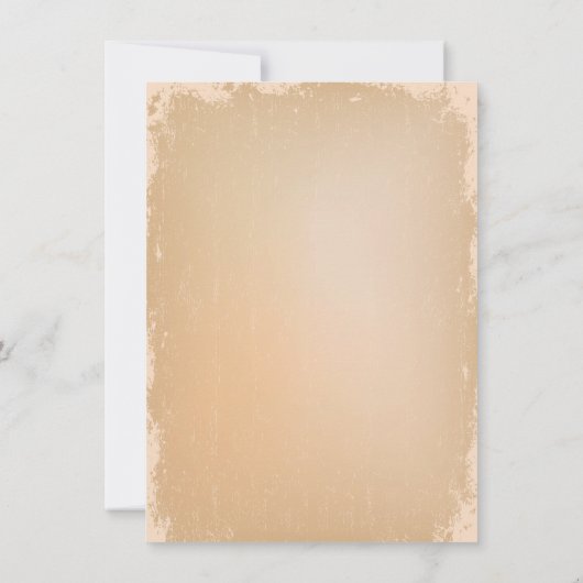 Elegant Filigree Lijst Border Wedding Kaart (Achterkant)