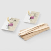 Elegant Filigree Wedding Gown Programme Handwaaier (Niet-gemonteerd)