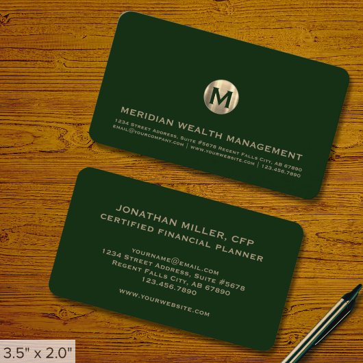 Elegant Financial Services Visitekaartje