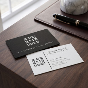 Elegant financieel adviseur CPA ontwerp Visitekaartje