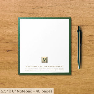 Elegant financieel Notitieblok