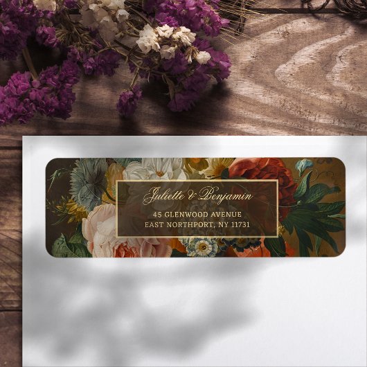 Elegant Fine Art Floral Still Life Wedding Etiket