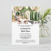 Elegant fine dining populier topiary restaurant kaart (Staand voorkant)