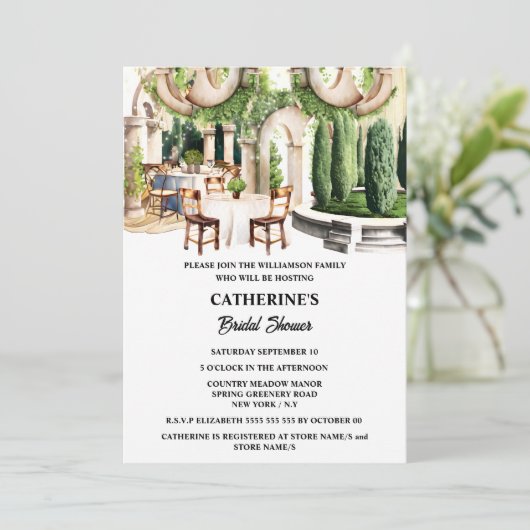 Elegant fine dining populier topiary restaurant kaart (Staand voorkant)