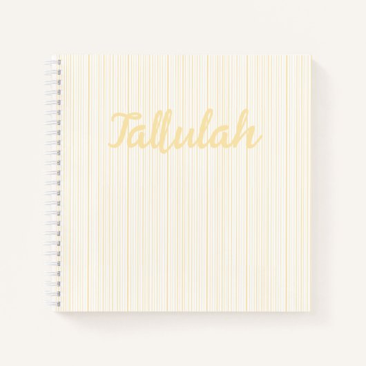 Elegant Fine Line Gold White Stripe Bullet Journal Notitieboek (Voorkant)