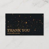 Elegant Fire Sky Lantern Weddenschap Hartelijk dan Informatiekaartje (Voorkant)