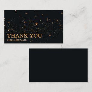 Elegant Fire Sky Lantern Weddenschap Hartelijk dan Informatiekaartje