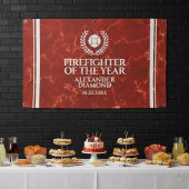 Elegant Firefighter of the Year Red Marble Spandoek