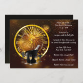 Elegant Fireworks-beeldscherm - Nieuwe jaren ouder Kaart (Voorkant / Achterkant)