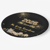 Elegant Fireworks New Year Papieren Bordje (Gekanteld)