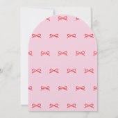 Elegant First Birthday Invitation. Kaart (Achterkant)