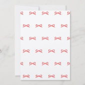 Elegant First Birthday Invitation. Kaart (Achterkant)