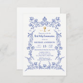 Elegant First Community Gold Calice Victoriaans bl Kaart (Voorkant / Achterkant)