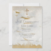 Elegant First Community Gold  Religieuze Kaart (Voorkant)